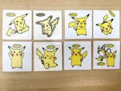 ＊ポケットモンスター　ポケモンパンシール　ピカチュウ　8枚セット