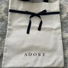 非売品⭐︎ADORE ノベルティーリボン付き布バッグ
