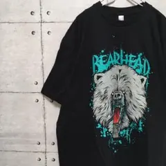 BEAR HEAD american apparel 半袖　Tシャツ　黒　熊のサムネイル