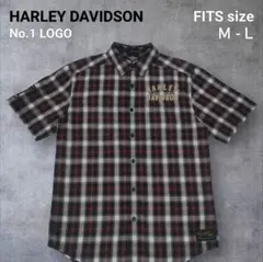 HARLEY DAVIDSON ハーレー オンブレ チェックシャツ 半袖 M-Lのサムネイル