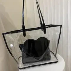 クリアトートバッグ ハート