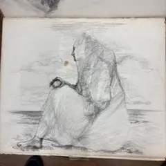 貴重　孤高の画家　串田都美雄の鉛筆画 木炭画パステル画スケッチブック 原画 貴重 孤高の画家 串田都美雄の鉛筆画 木炭画パステル画スケッチブック