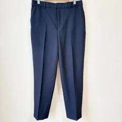 【極美品】UNIQLO 感動スリムパンツ レディース ネイビーL