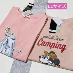 Disney シンデレラ ミニー 半袖Tシャツ （２枚セット）【L Lサイズ】