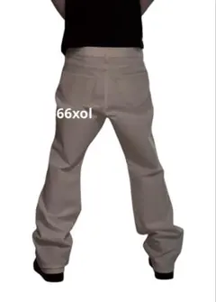 White flare denim pants swag flex Yokoのサムネイル