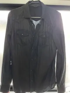 【極美品】　DIESELデニムコーティングシャツ