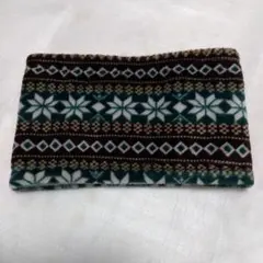 レディース　 ネックウォーマー 雪の結晶柄