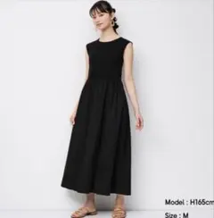 GU 布帛コンビネーションワンピース　XL