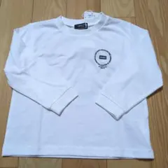 新品☆コムサイズム　白　サークルプリント長袖Tシャツ100㎝