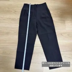 ZARA ハイウエストパンツ　ブラック　M