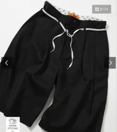 RED KAP 2TUCK WIDE BAGGY SHORTS ブラック