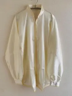 太極拳表演服 セットアップ 白 生成色 カンフーチャイナ服 165 L