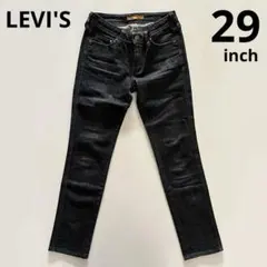 LEVI'S スキニージーンズ 29インチ ブラック リーバイス