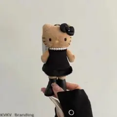 顔厳選ハローキティ GOGO GAL スタイルアップマスコット ブラック　正規品