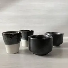 陶器製　お猪口 ぐい呑み　酒器　4個セット