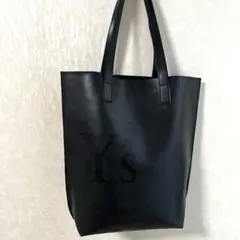 Y's 와이즈 요우지 야마모토 ★ 신세틱 가죽 토트 백 로고 인쇄