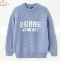 【サイズL】LOGOS DAYS ロゴニット サックスブルー