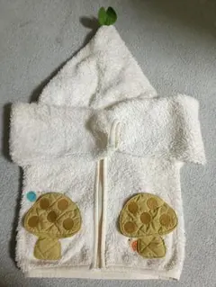 Bitz ボア前開きキノコポケットパーカー