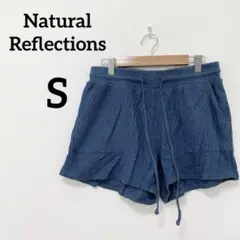 Natural Reflections 【S】 ショートパンツ ブルー　ワッフル