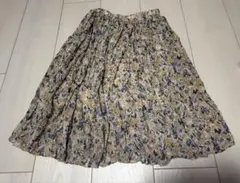 URBAN CHERRY 花柄プリーツシフォンスカート 130cmのサムネイル