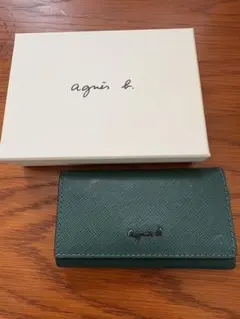agnès b. グリーン キーケース