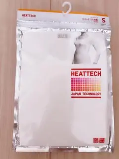 新品ユニクロヒートテック白HEATTECH ホワイト UネックT 8分袖S