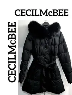 CECILMcBEE リアルファーダウンコート