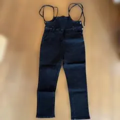 ブラックデニム サロペット　オーバーオール