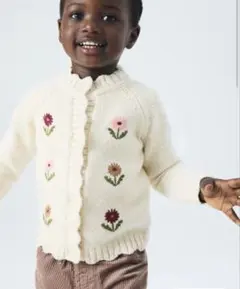 H&M 刺繍ディテール カーディガン 75cm