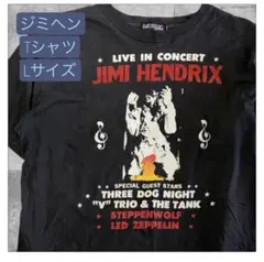 ジミ・ヘンドリックス　コンサートTシャツ ブラック　L