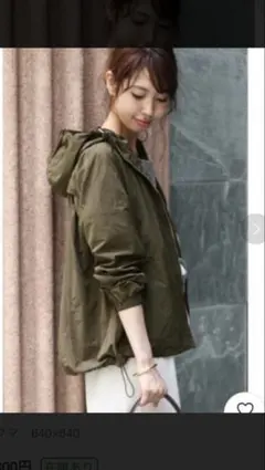 Spick &Span メモリータフタフーテッドパーカー