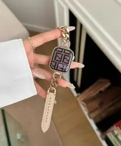 【人気商品】A-0042 アップルウォッチ 替えベルト 本革 ベージュ