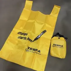 希少ZEBRA マッキー エコバッグ イエロートートバッグ