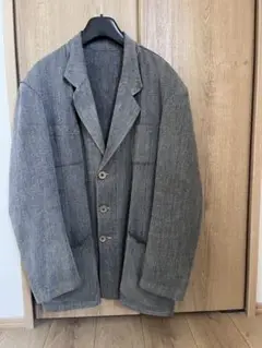 30s ブラックシャンブレー ジャケットタイプ　ごま塩