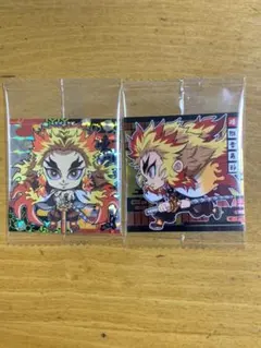 鬼滅の刃 ウエハース シール 煉獄杏寿郎　2枚セット