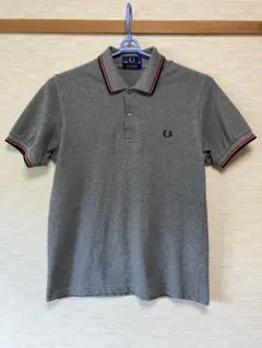 【美品】フレッドペリー M12 ポロシャツ M 38 グレー 英国製