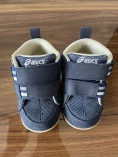 子供用スニーカー アシックス asics 13.5cm ネイビー　ブルー