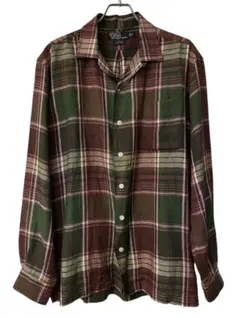 ポロラルフローレン開襟長袖シャツオープンカラーCALDWELLビンテージPolo