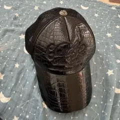 CHELSEA New York 黒 クロコダイル風キャップ