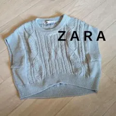 ZARA ケーブル編み サマーニットベスト