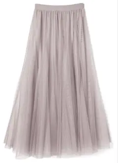 チュール フレアスカート