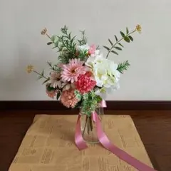 ブライダルブーケ　ウェディングブーケ　母の日　アーティフィシャルフラワー　ブーケ