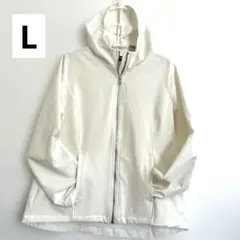 ✳️美品　32 Degrees メンズ　フード付きジャケット　オフホワイト　Lのサムネイル