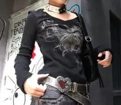 y2k 00s 長袖　fairy grunge カットソー　vintage