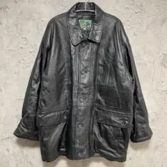 VINTAGE レザージャケット ミドルコート レザーコート シープスキン 羊革