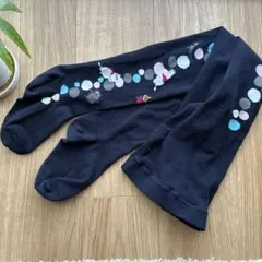 Moomin ムーミンキャラクター タイツ 紺地 サイズM-L