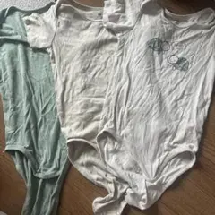 H&M オーガニックコットンボディスーツロンパース104cm 3枚セット