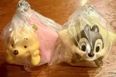 ディズニー お星さまマスコットチャーム チップとプーさん2個セット ガチャガチャ