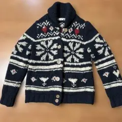 earth music&ecology ニットカーディガン M毛100