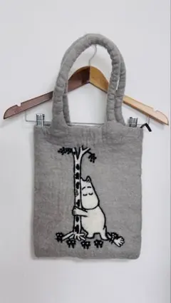 専用★ Moomin ムーミン フェルト トートバッグ グレー KLIPPANのサムネイル
